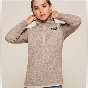 Patagonia Tan Quarter-Zip Pullover